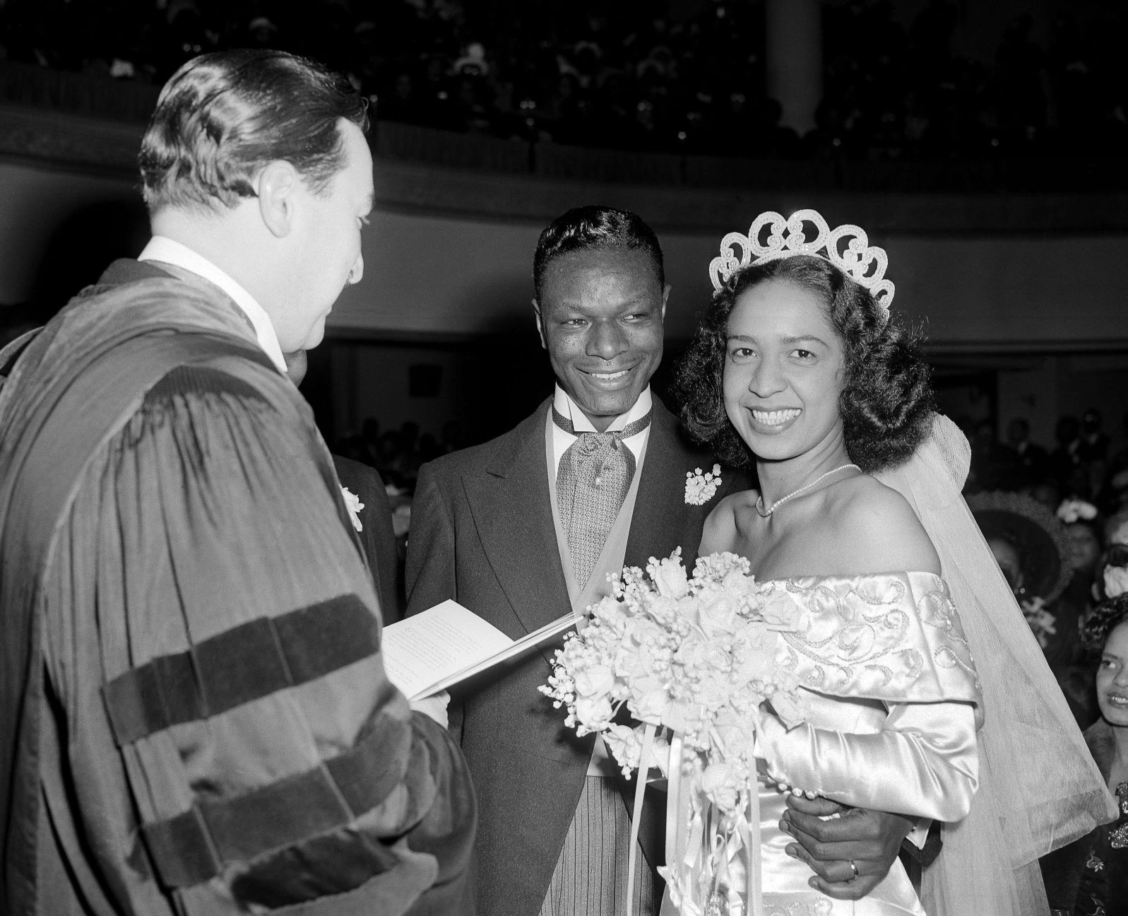 1948: Nat "King" Cole and Maria Hawkins Ellington